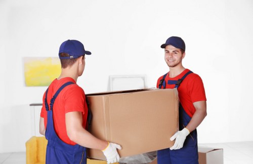 Office relocation team planning a business move in Feltham
