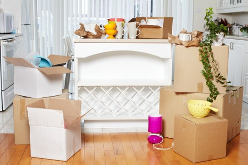 Family preparing for a house move in Feltham
