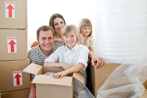 Removal team handling a flat move in Feltham