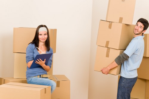 Loading furniture for a Feltham man and van removal service